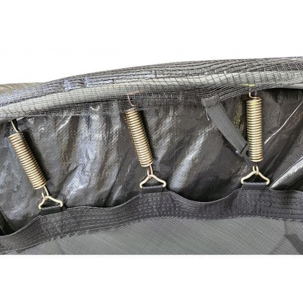 Батут з сіткою та драбинкою 252 см Atleto Black 42400582 фото