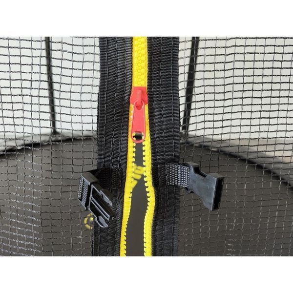 Батут з сіткою та драбинкою 252 см Atleto Black 42400582 фото