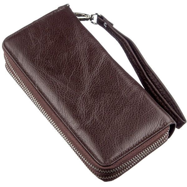 Жіночий клатч з ремінцем на зап'ясті ST Leather 18867 Коричневий 47604 фото