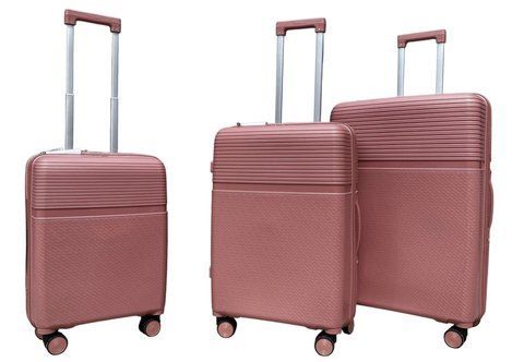 Комплект валіз 1403 колір рожеве золото 1403/SET/roze gold фото