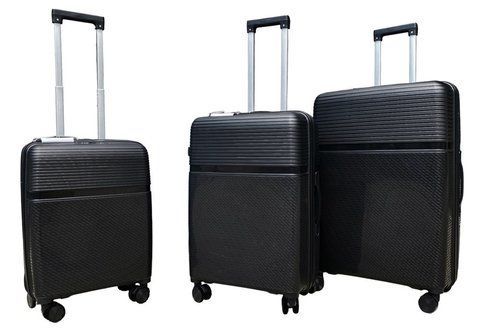 Комплект валіз 1403 колір чорний 1403/SET/black фото