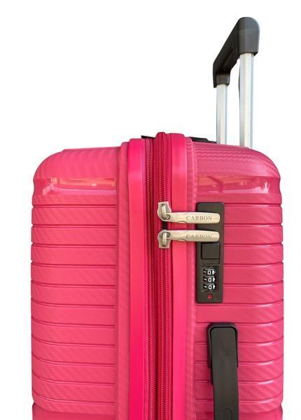 Комплект валіз Carbon 65803/3 колір малиновий 65803/M+S+VA/fuchsia фото