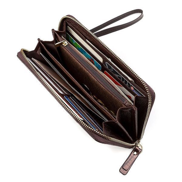 Гаманець жіночий ST Leather 18398 (S4001A) з ременем на зап'ястя Коричневий 47890 фото